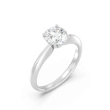 1ct Solitaire Ring Plain Band [1]