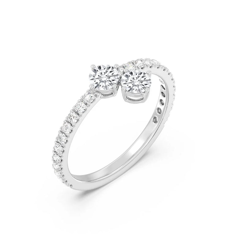 0.40ct Heart Drop Ring