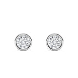 0.50+0.50 ct Bezel Studs