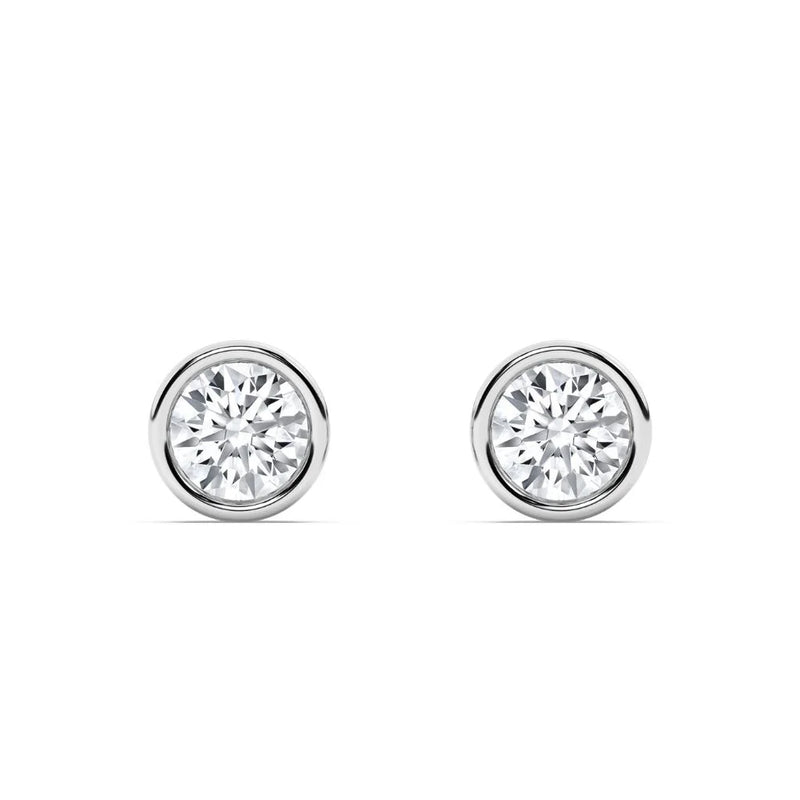 0.50+0.50 ct Bezel Studs