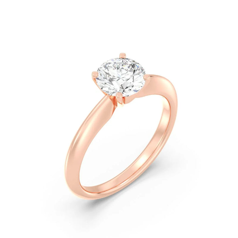 1ct Solitaire Ring Plain Band [1]