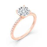 2ct Solitaire Ring Pavé Band (1)