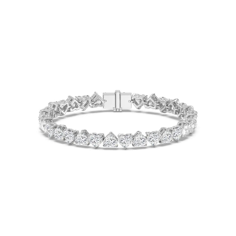 11.70ct Pear Alternating Tennis Bracelet (0.30ct Each Stone)