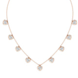 0.70ct Heart Bezel Chain Choker