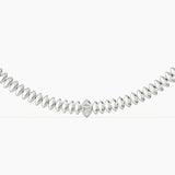 Bezel Single Marquise Necklace