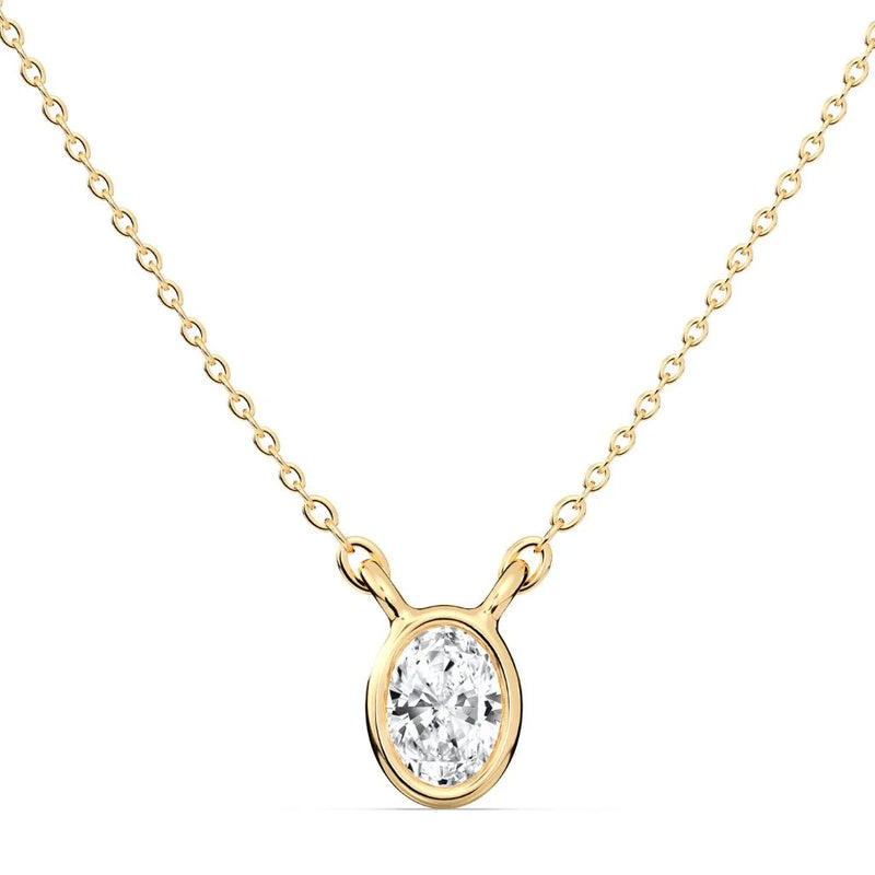 0.30ct Bezel Pear Pendant