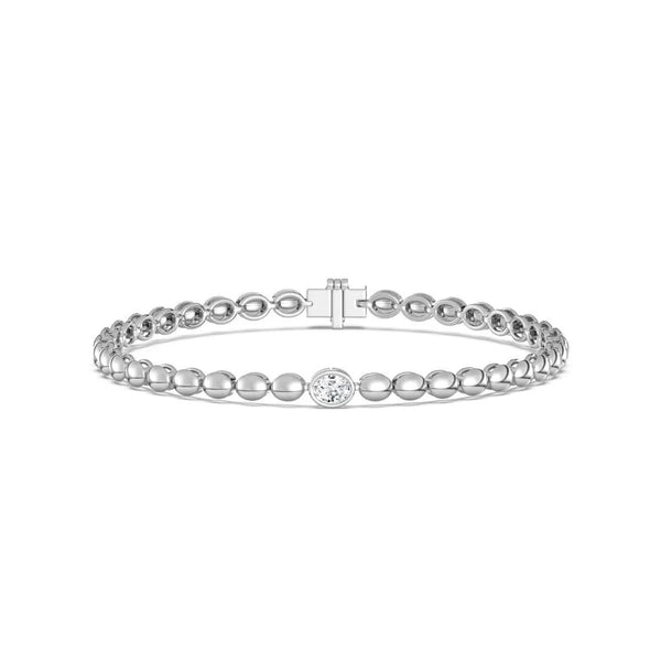 0.30ct Single Oval Bezel Bracelet