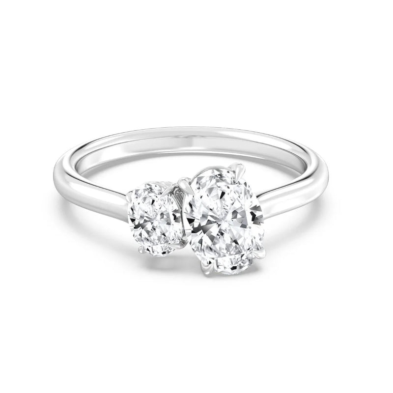 1.30ct Oval Duet Ring