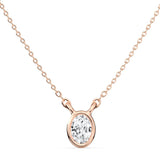 0.30ct Bezel Pear Pendant