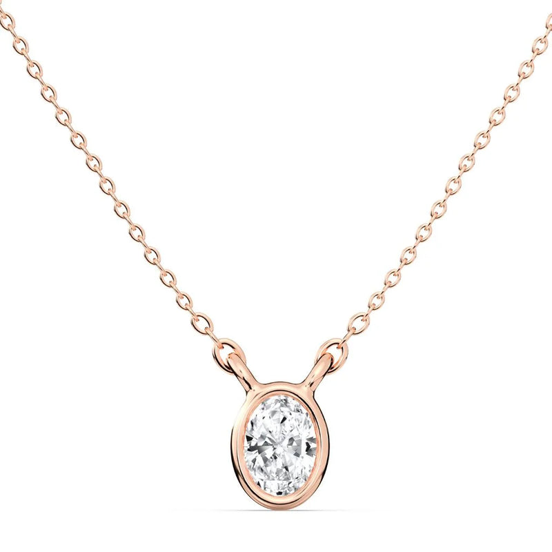 0.30ct Bezel Pear Pendant