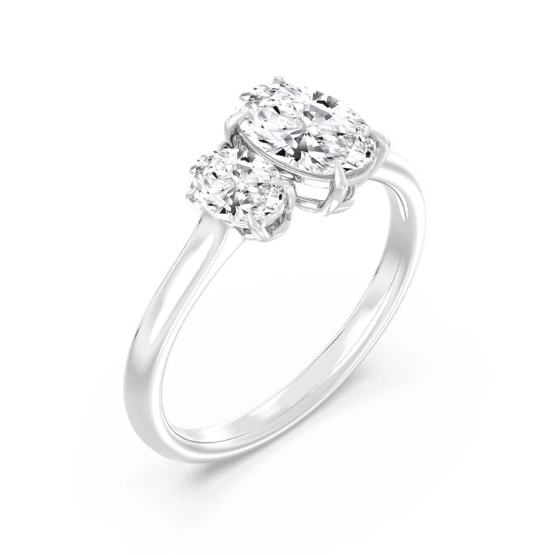 1.30ct Oval Duet Ring