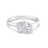 1.30ct Pear Duet Ring