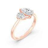 1.30ct Pear Duet Ring