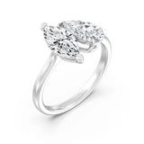 1+1ct Pear&Marquise Moi Toi Ring