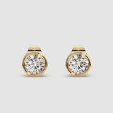 0.50+0.50 ct Bezel Studs