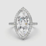 5ct Solitaire Ring Diamond Band with Halo [1]