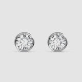 1+1ct Bezel Studs