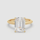 5ct Solitaire Ring Plain Band