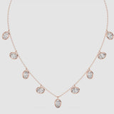 0.70ct Oval Bezel Chain Choker