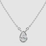 0.30ct Bezel Pear Pendant