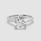 3ct Solitaire Ring Plain Band [1]