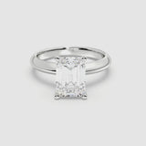 3ct Solitaire Ring Plain Band