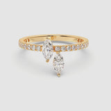 0.40ct Pear Drop Ring (1)