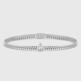 1ct Oval Cuban Link Bracelet