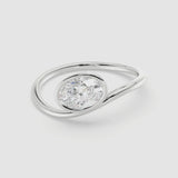 1ct Pear Curve Ring