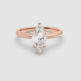 2ct Solitaire Ring Plain Band [1]