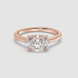 2ct East To West Oval Ring