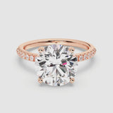 5ct Solitaire Ring Diamond Band [1]