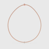 Bezel Single Marquise Necklace