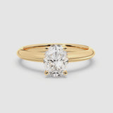 1ct Solitaire Ring Plain Band [1]