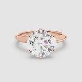 5ct Solitaire Ring Plain Band [1]