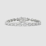 9.0ct Bezel Round Tennis Bracelet (0.30ct Each Stone)