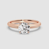 1ct Solitaire Ring Plain Band [1]