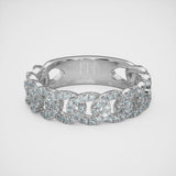 Pavé Diamond Chain Ring