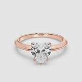 2ct Solitaire Ring Plain Band [1]