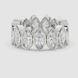 4.0ct Bezel Pear Eternity (0.50Ct Each Stone) (1)