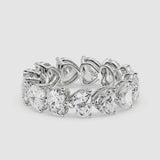 7 CT Round Eternity Band (0.50CT Each Stone) (1)