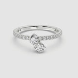 0.40ct Heart Drop Ring