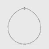 Bezel Single Pear Necklace