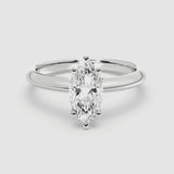 1ct Solitaire Ring Plain Band