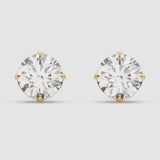 3+3ct Solitaire Studs