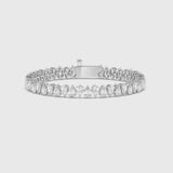 11.70ct Pear Alternating Tennis Bracelet (0.30ct Each Stone)