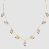 0.70ct Marquise Bezel Chain Choker