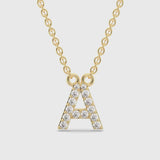 Diamond Initial Necklace