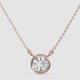 0.70ct Bezel Round Pendant