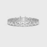 16.0ct Pear Alternating Tennis Bracelet (0.50ct Each Stone)